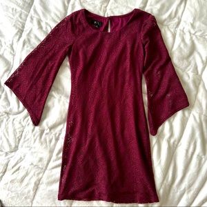 BCX XS mini dress with crochet detail